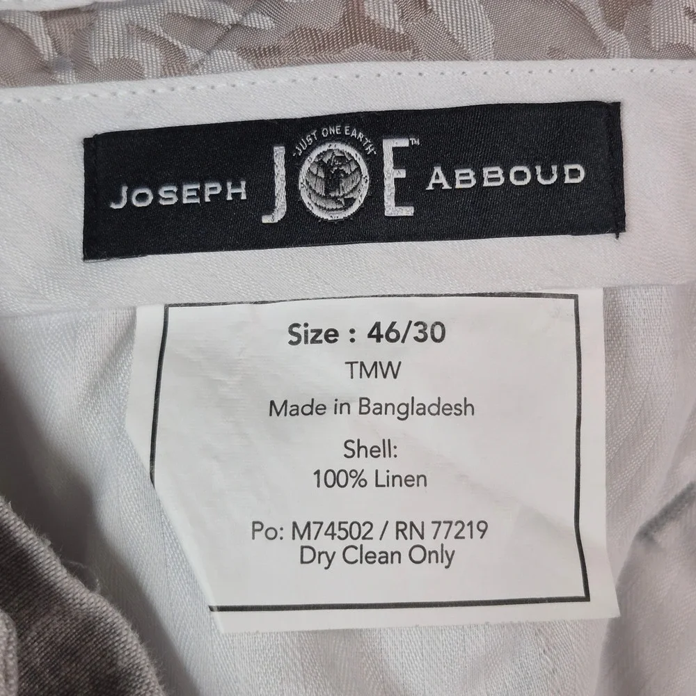 Joseph Abboud measurements photos